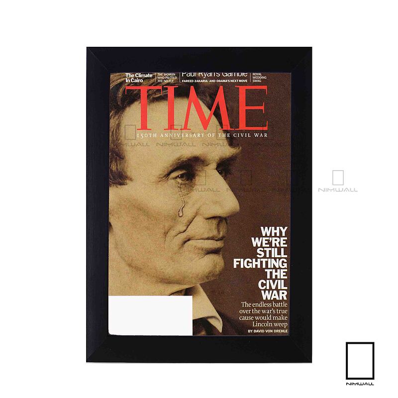 پوستر جلد مجله تایم Time آبراهام لینکلن Abraham Lincoln مدل  N-31250