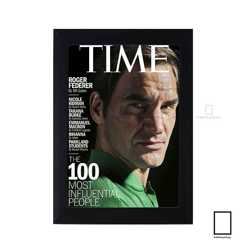 پوستر جلد مجله تایم Time راجر فدرر Roger Federer  مدل  N-31254