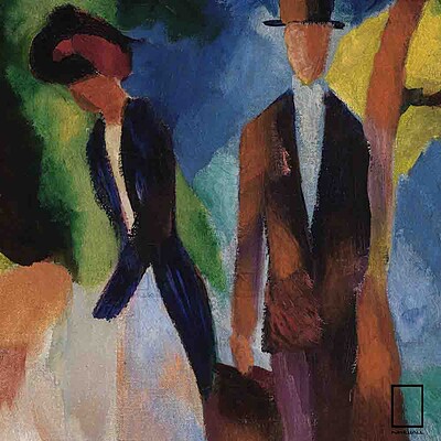 تابلو نقاشی آوگوست ماکه August Macke  مدل N-991065