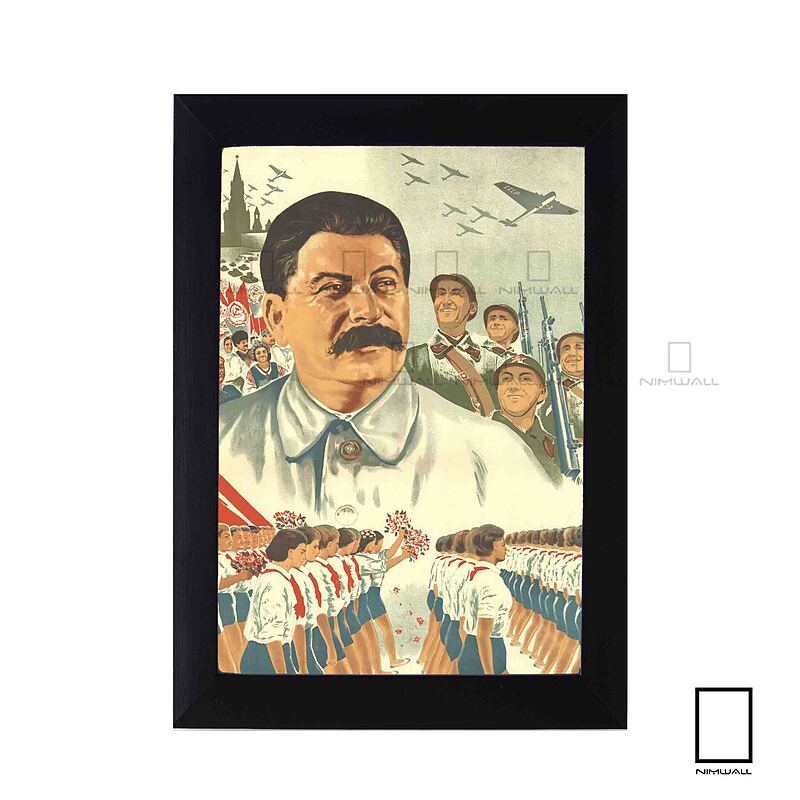 تابلو پوستر کومونیست ژوزف استالین  Joseph Stalin مدل N-25824