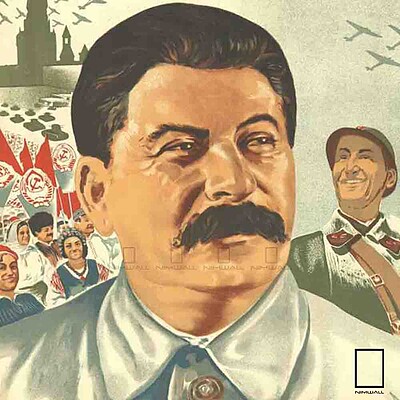 تابلو پوستر کومونیست ژوزف استالین  Joseph Stalin مدل N-25824