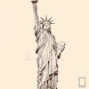 پوستر مجسمه آزادی شهر نیویورک مدل N-31264