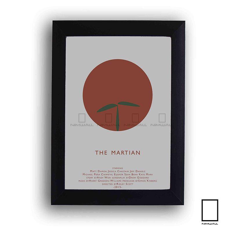 تابلو کاور مینیمال فیلم The Martian  مدل N-22212