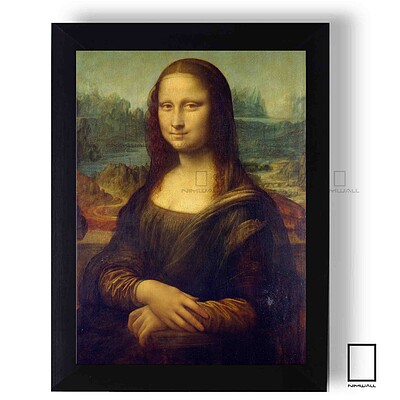 تابلو نقاشی مونالیزا اثر داوینچی   پارچه کنواس K-95009