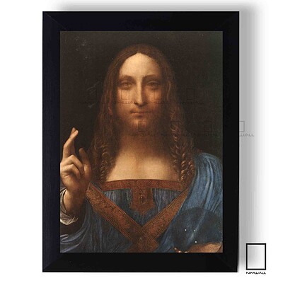 تابلو نقاشی حضرت عیسی اثر داوینچی   پارچه کنواس K-95010