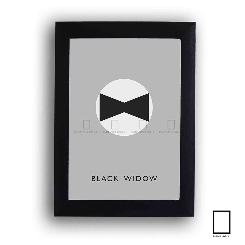 تابلو کاور مینیمال فیلم black widow  مدل N-22215
