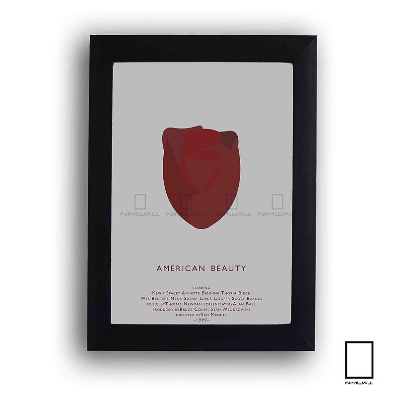 تابلو کاور مینیمال فیلم American beauty مدل N-22222
