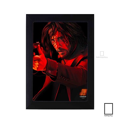 تابلو جان ویک john wick با بازی کیانو ریوز Keanu Reeves مدل N-221995