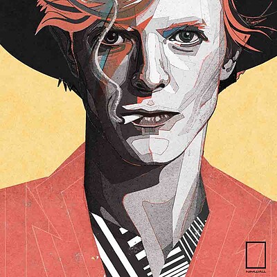 تابلو مینیمال دیوید بویی David Bowie مدل N-55460