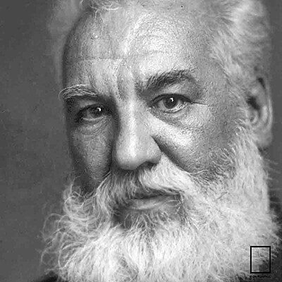 تابلو عکس الکساندر گراهام بل Alexander Graham Bell مدل N-25886