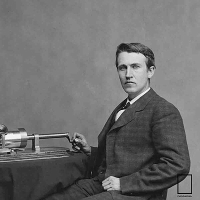 تابلو عکس توماس ادیسون Thomas Edison مدل N-25890