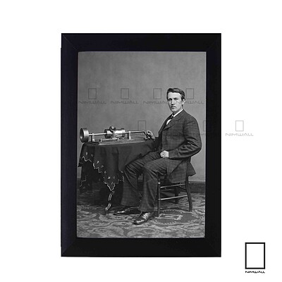 تابلو عکس توماس ادیسون Thomas Edison مدل N-25890