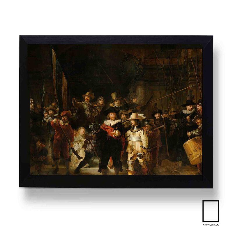 تابلو نقاشی  رامبرانت Rembrandt  پارچه کنواس K-991082