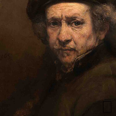 تابلو نقاشی  رامبرانت Rembrandt  پارچه کنواس K-991084