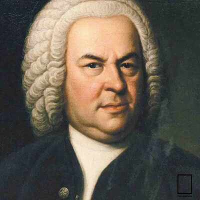 تابلو یوهان سباستیان باخ Johann Sebastian Bach مدل N-25914