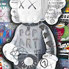 تابلو پاپ ارت   KAWS  مدل N-36065
