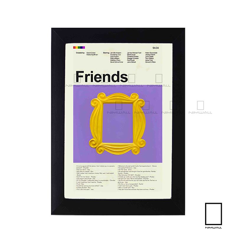 تابلو مینیمال سریال فرندز Friends مدل N-2211048