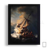 تابلو نقاشی طوفان در دریای جلیل 1633 اثر  رامبرانت Rembrandt  پارچه کنواس K-991093