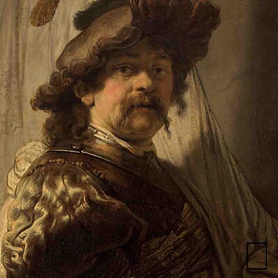 تابلو نقاشی  رامبرانت Rembrandt  پارچه کنواس K-991092