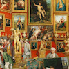 تابلو نقاشی   N-991151 tribuna of the uffizi painting by Johan Zoffany