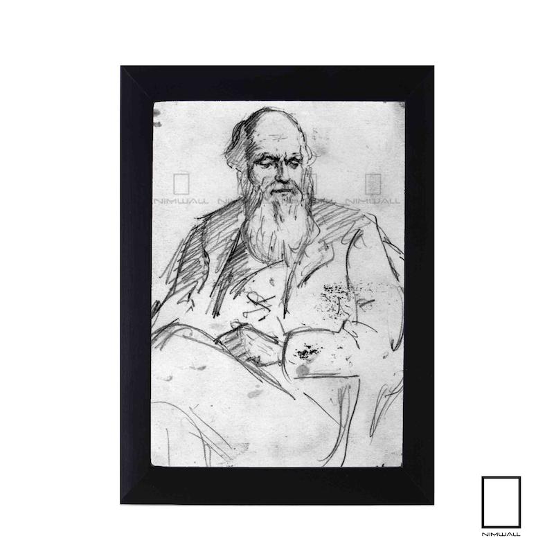 تابلو عکس چارلز داروین  Charles Darwin مدل N-991161