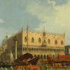 تابلو نقاشی  N-991172 Canaletto_-_Bucentaur's_return_to_the_pier_by_the_Palazzo_Ducale