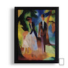 تابلو نقاشی   N-991168 August_Macke Leute am blauen See (1913)