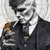 تابلو نقاشی پیکی بلایندرز Peaky Blinders  مدل N-15143