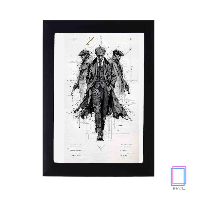تابلو نقاشی پیکی بلایندرز Peaky Blinders  مدل N-15149