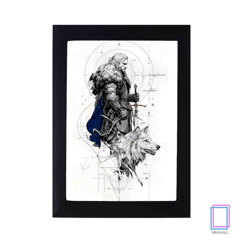 تابلو نقاشی بازی تاج‌وتخت Game of Thrones  مدل N-15146