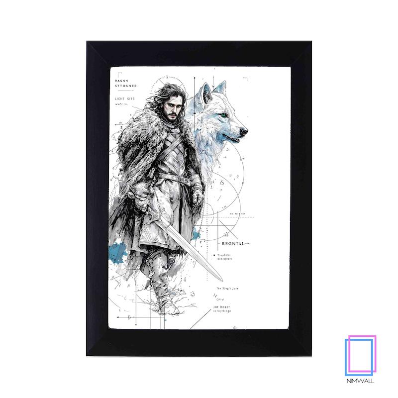 تابلو نقاشی بازی تاج‌وتخت Game of Thrones  مدل N-15148