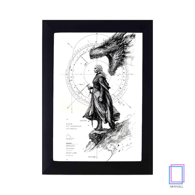تابلو نقاشی بازی تاج‌وتخت Game of Thrones  مدل N-15150