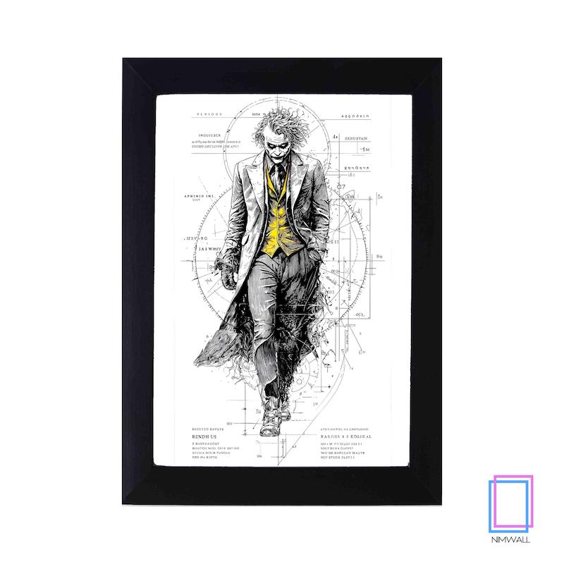تابلو نقاشی جوکر joker برای فیلم The Dark Knight مدل N-15138