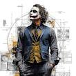 تابلو نقاشی جوکر joker برای فیلم The Dark Knight مدل N-15147
