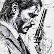 تابلو نقاشی جان ویک John Wick  مدل N-15142