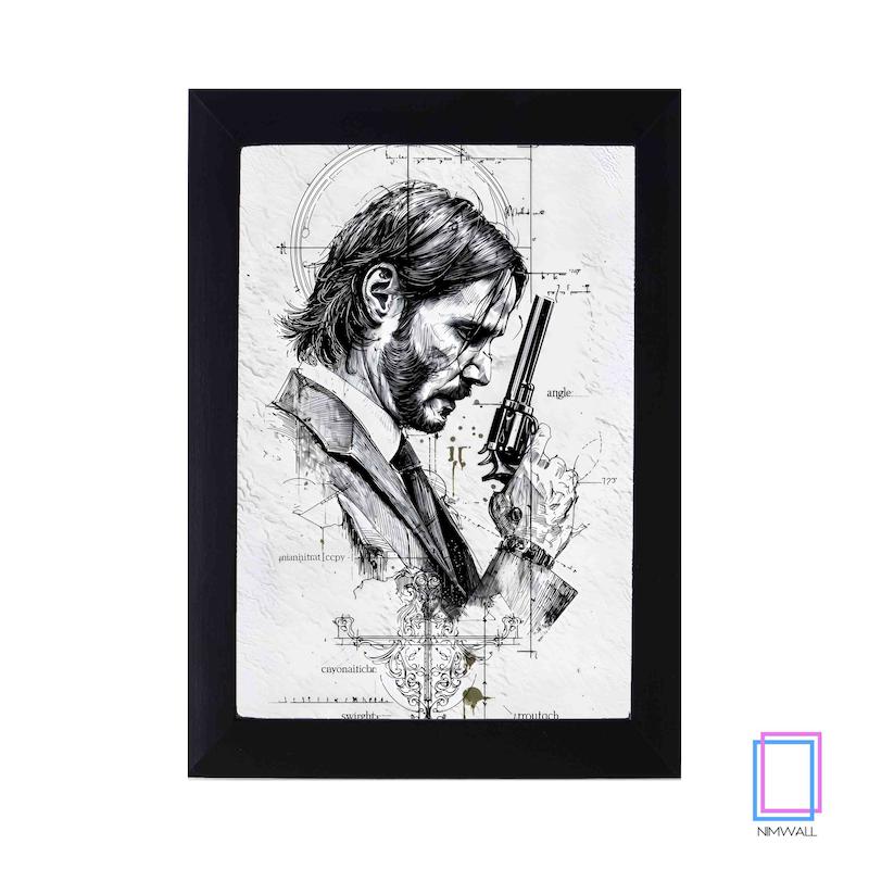 تابلو نقاشی جان ویک John Wick  مدل N-15142