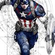 تابلو نقاشی کاپیتان امریکا  Captain America  مدل N-15144