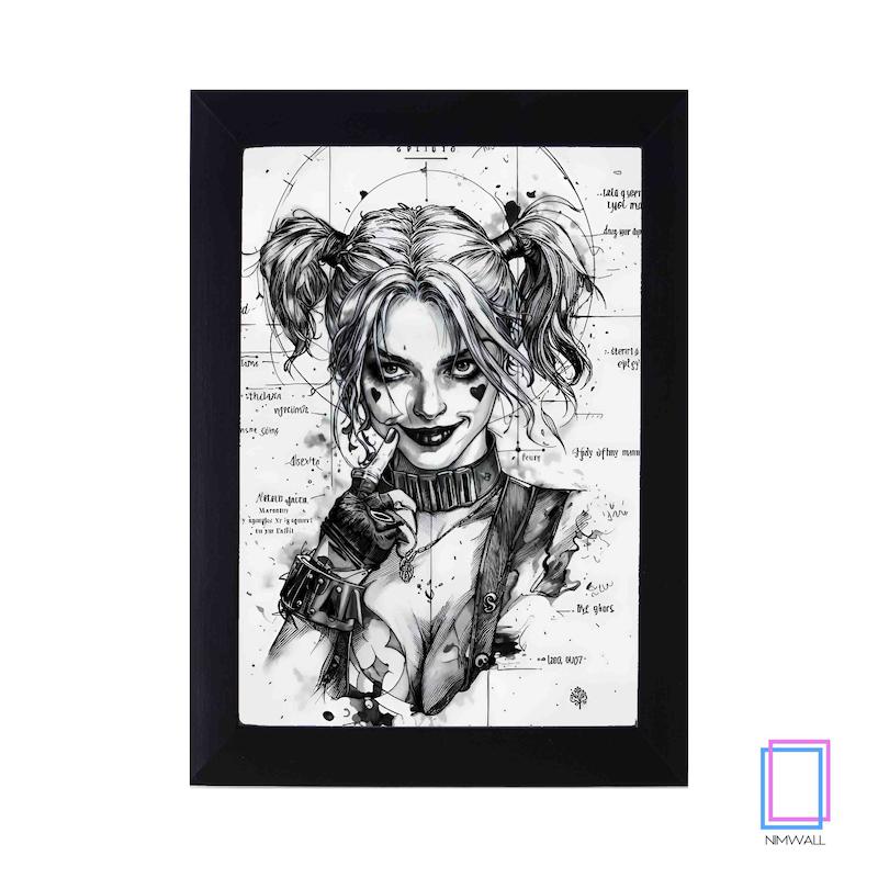 تابلو نقاشی Harley Quinn هارلی کوئین مدل N-15145