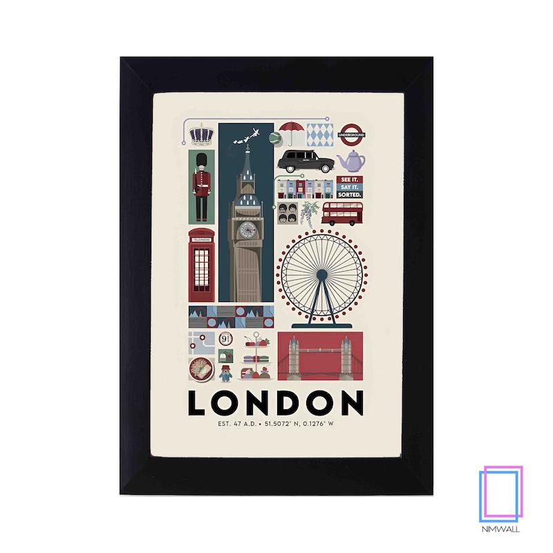 پوستر شهر لندن London مدل N-31377