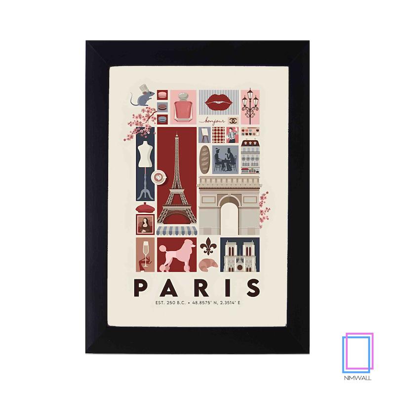 پوستر شهر پاریس Paris مدل N-31388