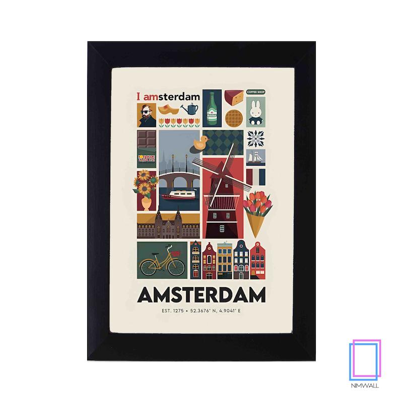پوستر شهر امستردام Amsterdam مدل N-31394