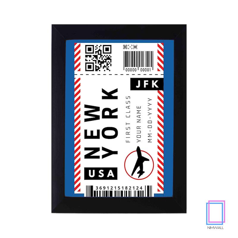 پوستر بلیط نیویورک New York مدل N-31379