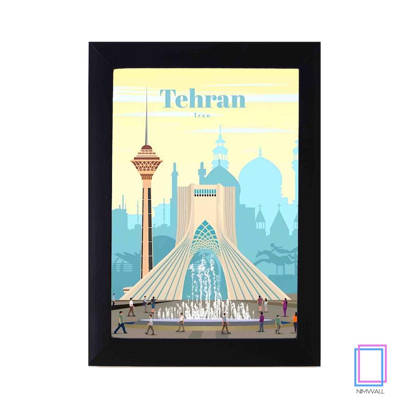 پوستر وینتیج شهر تهران مدل N-31392