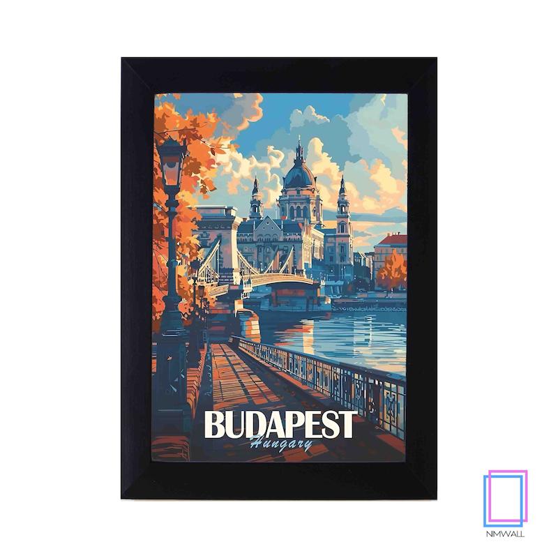 پوستر وینتیج شهر بوداپست مدل N-31390