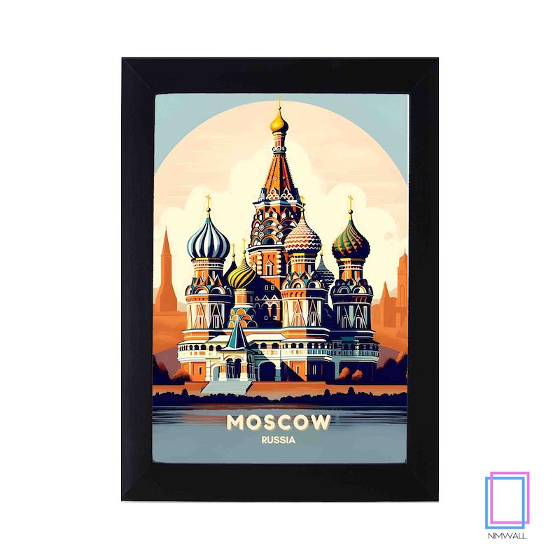 پوستر وینتیج شهر مسکو  مدل N-31398
