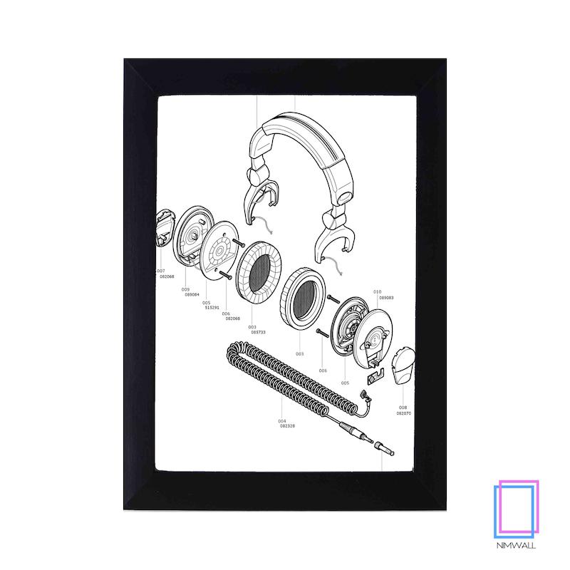 تابلو قطعات هدست Headset مخصوص استدیو صدابرداری مدل N-84303