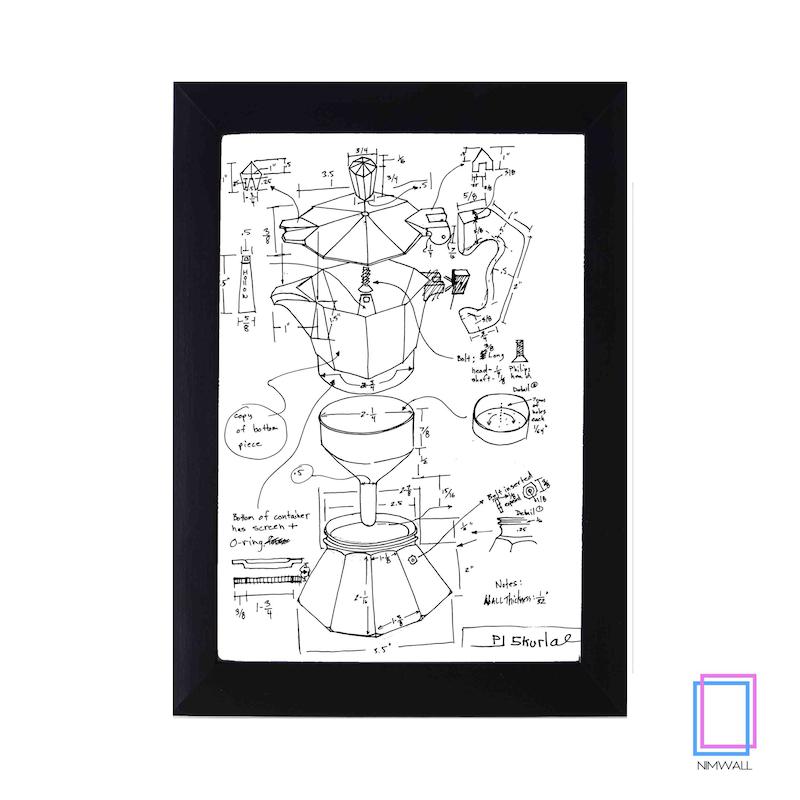 تابلو قطعات موکا پات مخصوص کافه مدل N-84310