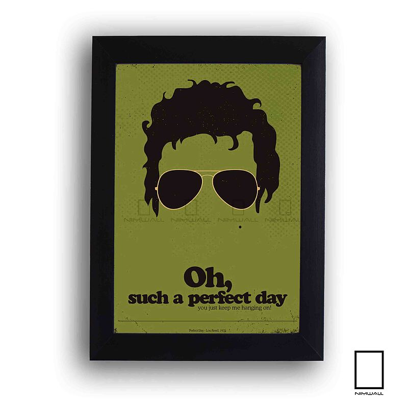 تابلو مینیمال لو رید Lou Reed مدل N-55003