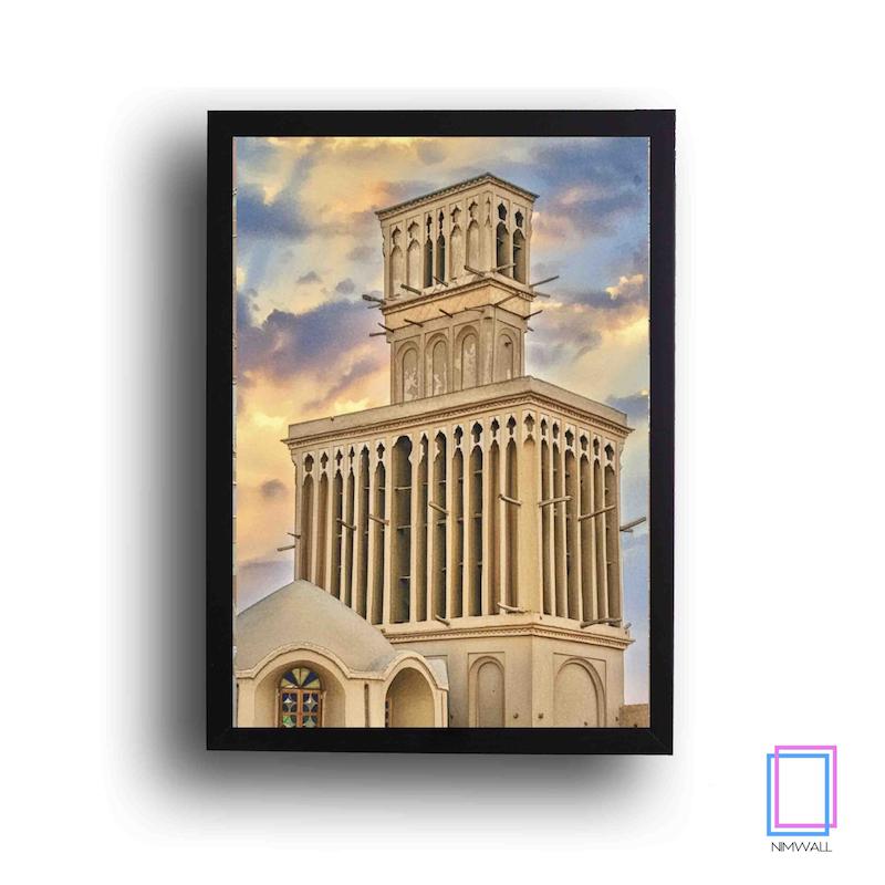 تابلو نقاشی شهر یزد مئل N-15158