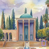 تابلو نقاشی سعدیه شیراز مئل N-15170